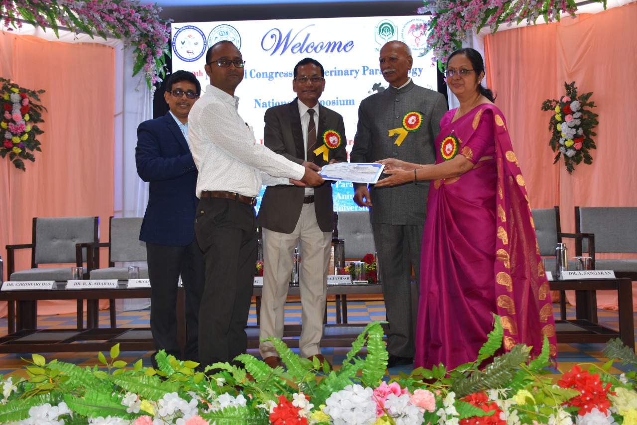 First Prize In Best Oral Presentation In 29th NCVP CVSc Jabalpur 2020. Jpg